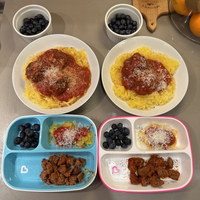 Spaghetti Squash with Meatballs