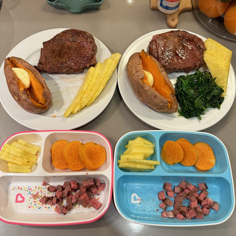 Ribeye Steaks with Sides